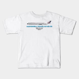 McDonnell Douglas MD-88 - Delta Air Lines "Widget Colours" Kids T-Shirt